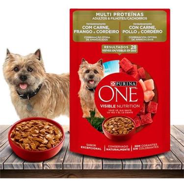 Imagem de Ração Úmida Nestlé Purina One Multi Proteínas Carne, Frango