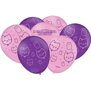 Imagem de Bexigas balão casa mágica gabby 9 - 25 unidades