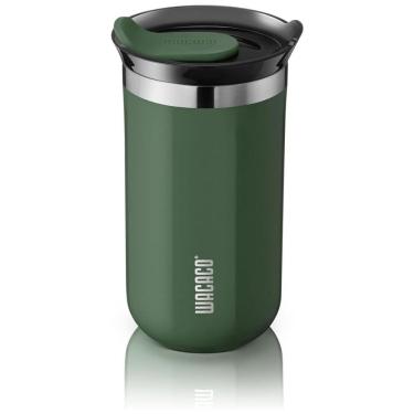 Imagem de Copo para Café 300 mL Isolado a Vácuo Aço Inox Duplo com Tampa, WACACO Octaroma, Verde