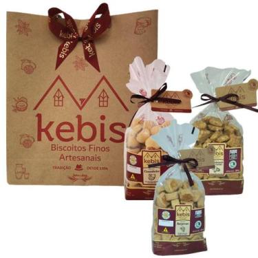 Imagem de Kit presente Biscoito caseiro Casadinho, Canela e Surpresa - KEBIS BIS