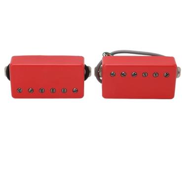 Imagem de Generic Captador de Bobina Dupla, Som Poderoso Guitarra Elétrica Humbucker Captador Alnico 5 Com Acessórios para Baixo (GMB228 Vermelho)