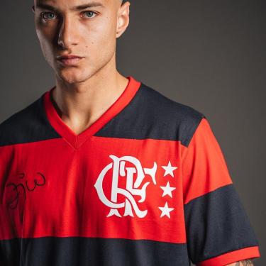 Imagem de Camisa Flamengo Zico Retrô Libertadores Masculina Oficial-Masculino