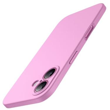 Imagem de JETech Capa para iPhone 16 6,1 Polegadas, Proteção Total da Lente da Câmera, Case Protetora de TPU Macio para Telefone, Acabamento Fosco, À Prova de Choque (Rosa)