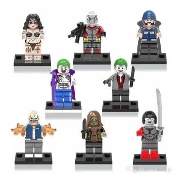 Imagem de Bonecos Blocos De Montar Esquadrão Suicida Coringa Katana