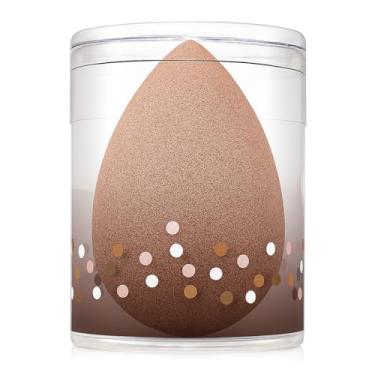 Imagem de Esponja de maquiagem – Forma de gota, macia e expansível, multiuso para base e mistura, com estojo de armazenamento