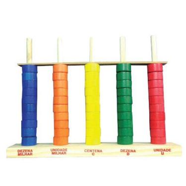 Imagem de Brinquedos Educativos - Ábaco Aberto 50 Argolas