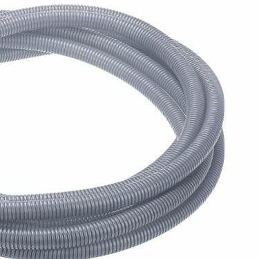 Imagem de DMiotech Tubo dividido de tear de fio de 30,5 m, protetores de cabo da Pet flexível para gerenciamento de cabos de conduíte para escritório, casa, jardim, cinza