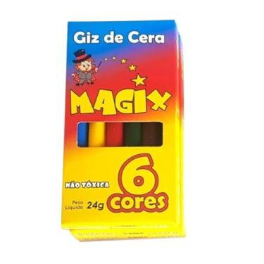 Imagem de 24 Caixas Giz De Cera Mini 6 Cores Lembrancinha