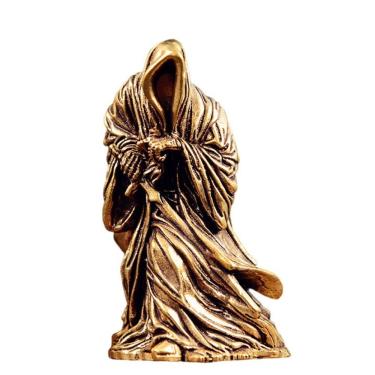 Imagem de Figura: escultura, estátua, Copper, Grim Reaper, assassino encapuzado