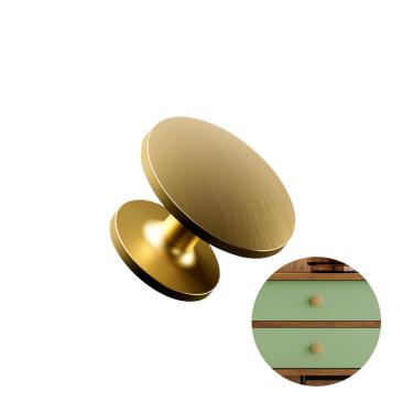 Imagem de Puxador Ponto Sinnai Dourado Fosco 30 Mm Il808