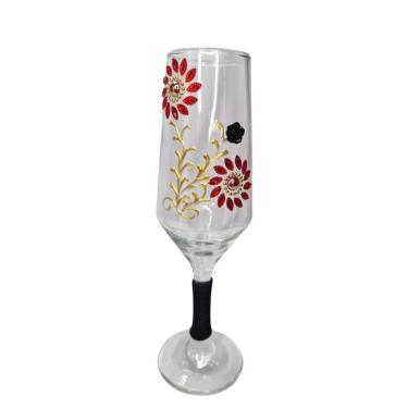 Imagem de Taça Vidro Pomba Gira Altar Umbanda Candomblé 186 Ml