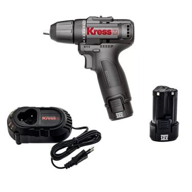 Imagem de Parafusadeira-furadeira à Bateria 12v 10mm Kress Kua12.1 Brushless – Potente E Precisa