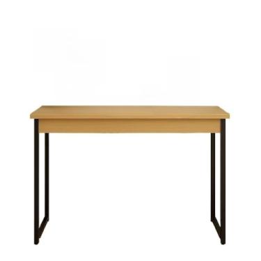 Imagem de Aparador Industrial Mesa Buffet Balcão Multiuso Decorativo para Sala Escritório Hall MDF e Aço(Preto/Nature)