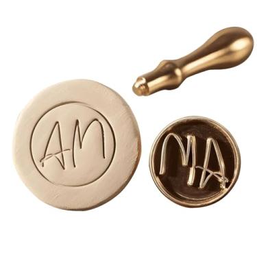 Imagem de Carimbo de cerâmica personalizado com o design do seu logotipo Crie impressões exclusivas para cerâmica, argila, sabonete, assinatura (5 cm)