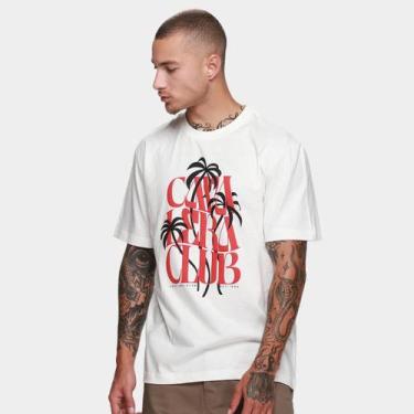 Imagem de Camiseta Cavalera Comfort Coconut Tree Masculina, Off white, GG