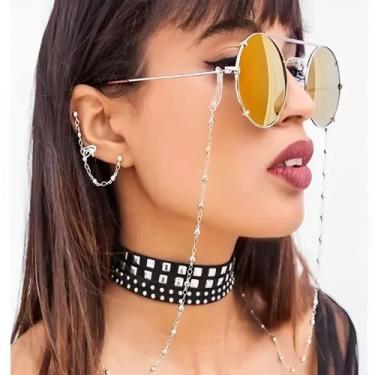 Imagem de Cordão Corrente Segura Salva Óculos Prata 925 Elegante - TOTAL