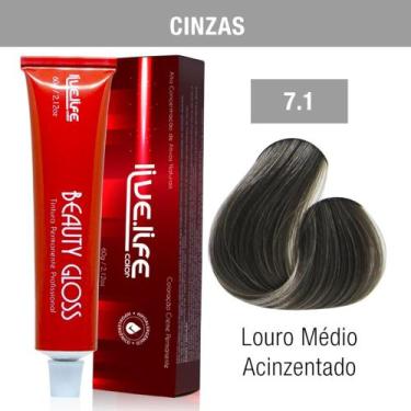 Imagem de Coloração Tintura Profissional Live Life Color 60g, 7.1 Loiro médio ac