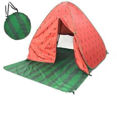 Imagem de Barraca Tenda Proteção Solar Praia Acampamento Uv Portátil(Melancia com cortina de porta)