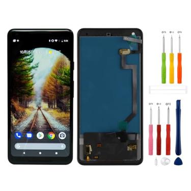 Imagem de Substituição de tela digital TFT LCD compatível com Goo-gle Pixel 2 XL G011C 6.0'' (preto sem moldura) Montagem digitalizador de tela LCD sensível ao toque com ferramentas de reparo - sem impressão