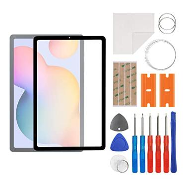 Imagem de SWARK Substituição da lente do painel externo de vidro frontal + OCA compatível com Samsung Galaxy Tab S6 Lite 26.4 cm SM-P615, SM-P610 (sem tela LCD e digitalizador de toque) com kit de reparo