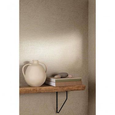 Imagem de Papel De Parede Belize Geométrico Bege E Dourado Ph3305