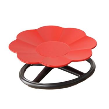 Imagem de SiaBiced Cadeira giratória sensorial para crianças, cadeira giratória sensorial para treinamento de coordenação corporal e banco giratório para aniversários de, Vermelho