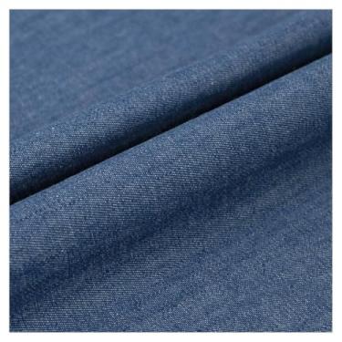 Imagem de Tecido Jeans Lavado Azul Material Não Elástico Tecido De Costura Para Jaquetas 150 Cm De Largura Algodão Jaquetas E Costura DIY(Blue 4,1x1.5M)