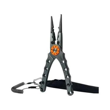 Imagem de Alicate Multifuncional Para Pesca Cortador De Linha Removedor De Nó Em