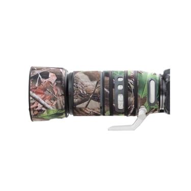 Imagem de Capa de lente para Canon RF 100-500 mm F4.5-7.1 L é USM camuflagem capa de proteção para lente de câmera (cor # camuflagem folha verde - à prova d'água) capa de chuva