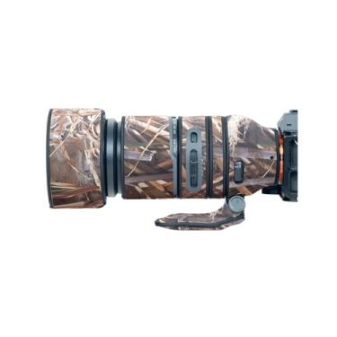 Imagem de COMEOXO Capa de lente para Tamron 150-500 mm F/5-6.7 DI III (A057) Capa de proteção para lente de câmera camuflada (cor #camuflagem de grama murcha - à prova d'água) capa de chuva