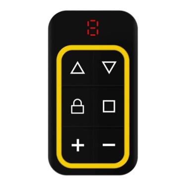 Imagem de XLWLLNJ Controle Remoto Compacto para Portão de Garagem com 8 Botões, Função de Substituição, Transmissor PP para Acesso Diário à Propriedade, Amarelo, Tamanho real