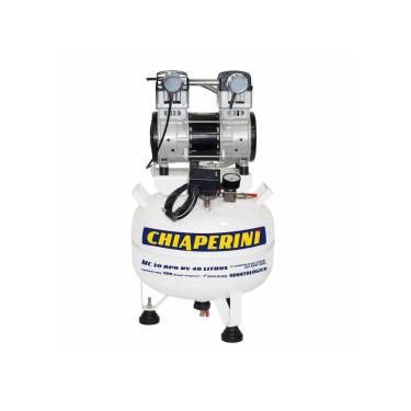 Imagem de  Compressor Odontológico 10 Pcm 40 Litros Isento de óleo 220v - MC 10 BPO RV 40 L Chiaperini