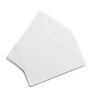 Imagem de YOUTHINK 100 Cartões de Brinco Dos Pces, Etiqueta de Papel Kraft Em Branco Com 100 Sacos de Opp para Exibir Jóias, Perfeito para Brincos e Pulseiras (Branco)