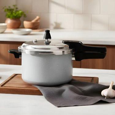 Imagem de Panela de Pressão Brinox Ceramic Life Super 5,4 L  Antiaderente Cerâmi