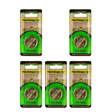 Imagem de Bateria Cr2450 3V Oiginal New Energy Longa Duração C/5 Unid