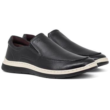 Imagem de Tênis Masculino Slip On Democrata Easy Leave Couro Elástico Confortável 245201-Masculino