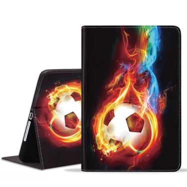 Imagem de POIUYTREW Capa para Samsung Galaxy Tab A11 Plus 2025 / A9 Plus 2023 11 polegadas, capa fólio de couro PU capa inteligente com suporte e despertar/hibernar automaticamente, futebol americano