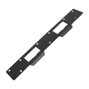 Imagem de Generic Placa de Batida de Porta Forte Segurança Aprimorada para Distância Central do Furo de 5-1/2" a 6", Placa de Trava de Fácil Instalação de Aço para Reparar Portas Danificadas, Stike de (Preto)