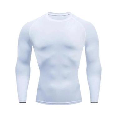 Imagem de Camiseta De Compressão De Manga Longa Para Homens, Secagem Rápida, Par
