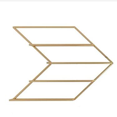 Imagem de Suporte de metal para armazenamento de esmalte de parede, suporte de esmalte de parede de metal, suporte de exibição de acabamento cosmético, usado para armazenar batom/perfume/óleo essencial/esmalte