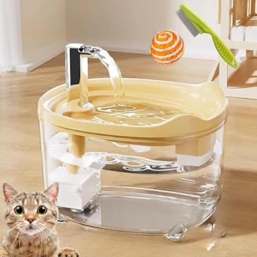 Imagem de Bebedouro Fonte de Água para Gatos e Cães em ABS, Sistema de Filtragem Tripla, Silencioso, Capacidade 1.5L, Design de Limpeza Rápida, fonte de água para gato, bebedouro para gatos sem fio