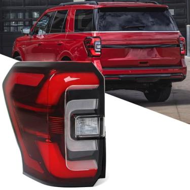 Imagem de FIONE Conjunto de luz traseira LED [acabamento preto] compatível com Ford Expedition 2022-2024 luz de freio traseira lado esquerdo do motorista LH NL1Z 13405 C