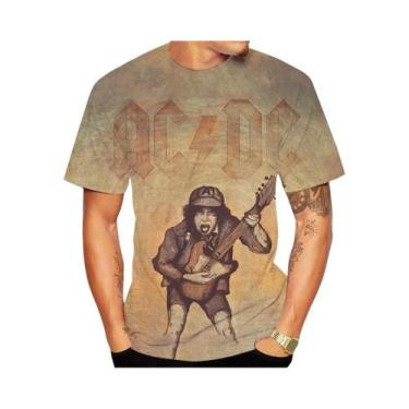 Imagem de Punk Hip Hop T-Shirt, Banda 3D Padrão Impresso, Design Criativo, Venda