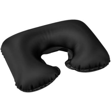 Imagem de Almofada de Pescoço Ergonômica Inflável para Viagem - Beniq, Preto