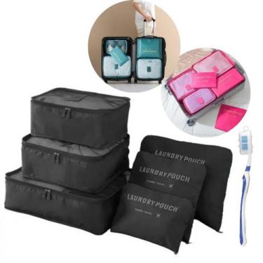 Imagem de Kit Bolsas Para Viagem Organizador Premium 6 peças Portátil - Mormino,