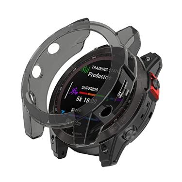 Imagem de CYSUE Capa de TPU macia para Garmin Fenix 7X 7S 7 5S 5 5X Plus 6S 6 6X Pro Smartwatch Silicone Bumper Frame Shell Cover Para Garmin Fenix7 (Cor: C, Tamanho: Para Fenix 6X 6XPro)
