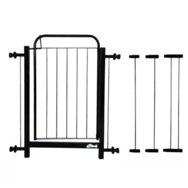 Imagem de Portao De Cachorro E Bebe Grande 69 A 90 Cm - Netshop, Preto