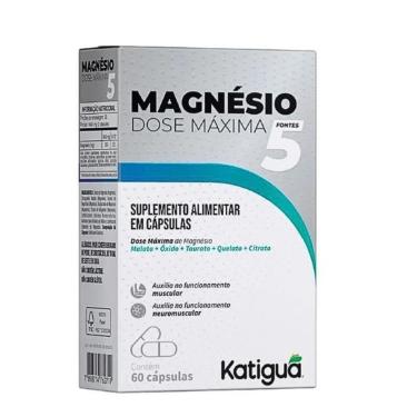 Imagem de Magnésio 5 Dose Máxima - 60 Cápsulas - Katiguá-Masculino