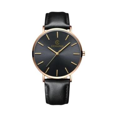 Imagem de Relógio De Pulso Masculino Ultra Fino De Moda Quartz Simples Casual De