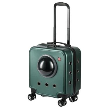 Imagem de Mala De Transporte Pet Deko Com Janela Verde Escuro